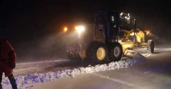 Mersin'de 17 RES işçisi kar yağışı nedeniyle mahsur kaldı