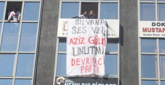 Mersin'deki DHA bürosunda Silvan'daki sokağa çıkma yasağı protestosu
