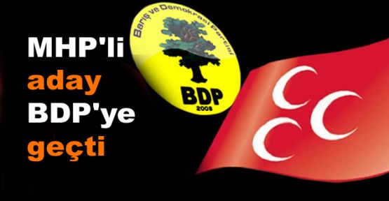 MHP'li aday BDP'ye geçti