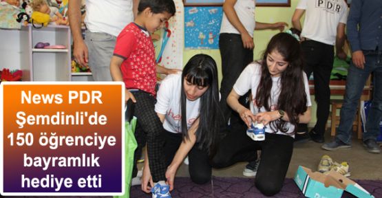 News PDR Şemdinli'de 150 öğrenciye bayramlık hediye etti