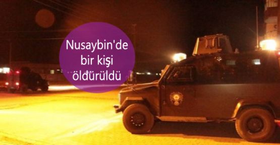 Nusaybin'de bir kişi öldürüldü