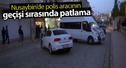 Nusaybin'de zırhlı aracın geçişi sırasında patlama