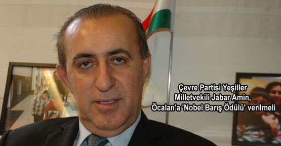 Öcalan'a 'Nobel Barış Ödülü' verilmeli