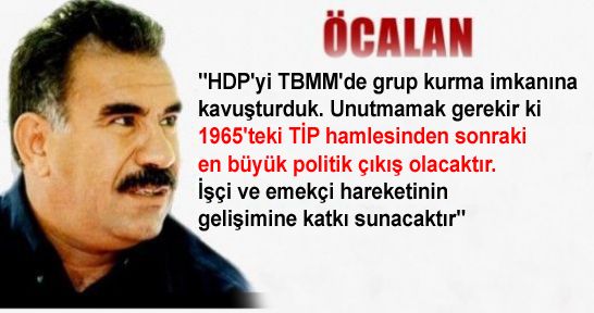 Öcalan'dan HDP Kongresi'ne mesaj