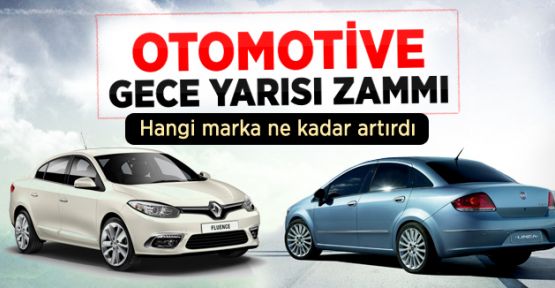 Otomobil Fiyatlarına Yüzde 15'e Varan Zam 