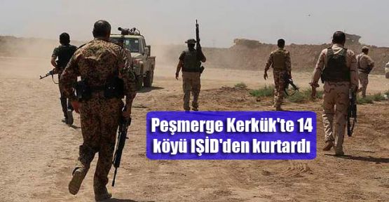 Peşmerge Kerkük'te 14 köyü IŞİD'den kurtardı
