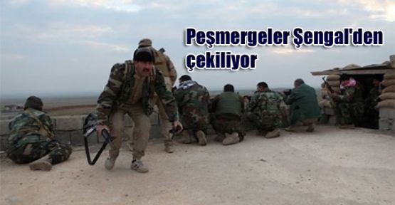 Peşmergeler Şengal'den çekiliyor