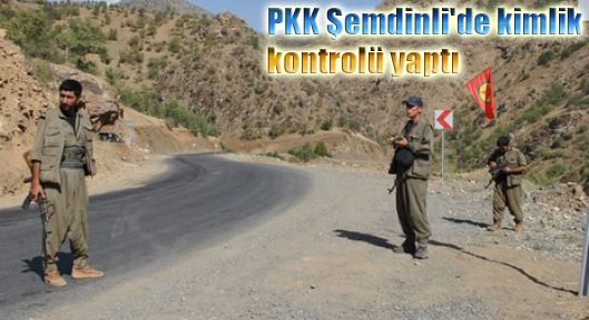 PKK Şemdinli'de kimlik kontrolü yaptı