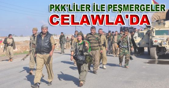 PKK'liler ile peşmergeler Celawla'da