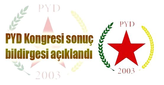 PYD Kongresi sonuç bildirgesi açıklandı