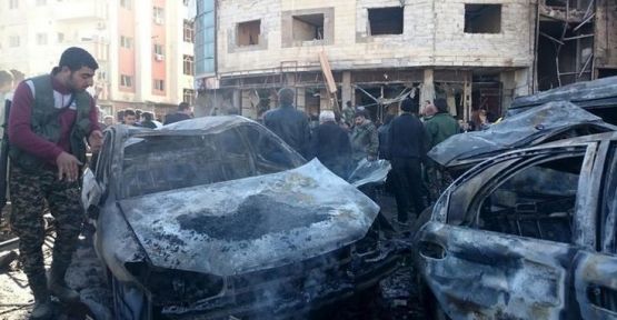 Şam'da çatışma: Kent merkezine roketler düştü