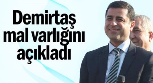 HDP Eş Genel Başkanı Demirtaş mal bildiriminde bulundu