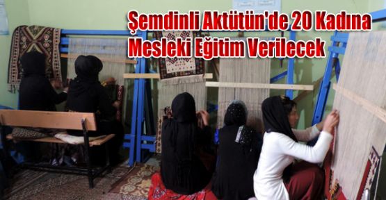 Şemdinli Aktütün'de 20 Kadına Mesleki Eğitim Verilecek