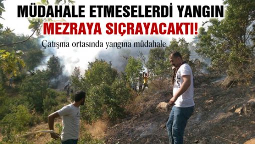 Şemdinli Altınsu köyünde çatışma sonrası orman yangını