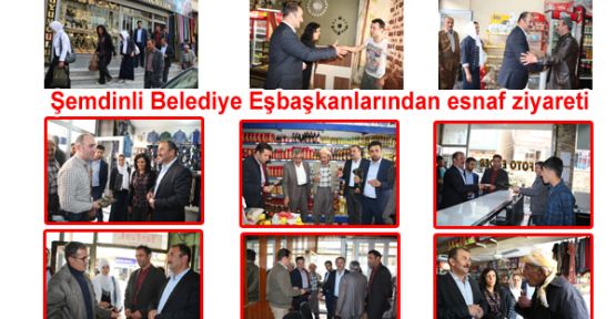Şemdinli Belediye eşbaşkanlarından esnaf ziyareti!