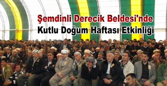 Şemdinli Derecik Beldesi'nde Kutlu Doğum Haftası
