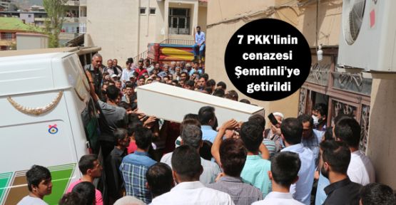 7 PKK'linin cenazesi Şemdinli Devlet Hastanesi'ne  getirildi