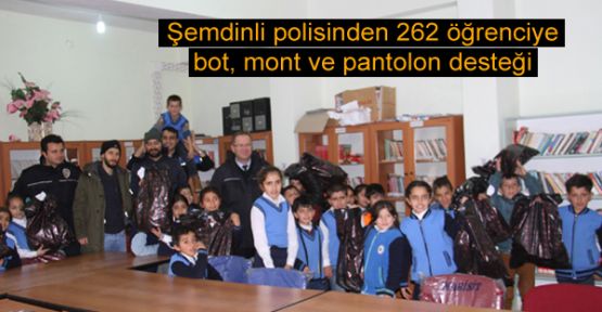 Şemdinli polisinden 262 öğrenciye giyim yardımı