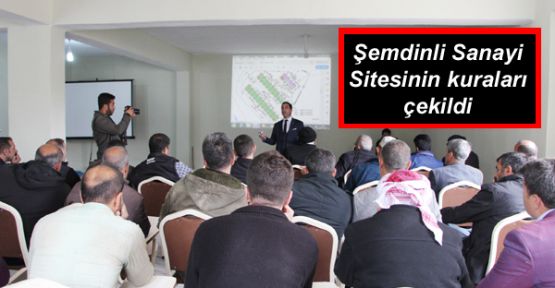 Şemdinli Sanayi Sitesinin kuraları çekildi 