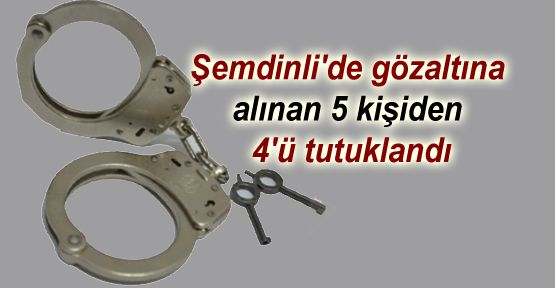 Şemdinli'de 4 kişi tutuklandı