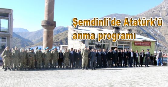 Şemdinli'de Atatürk'ü anma programı
