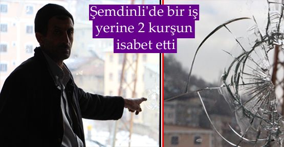 Şemdinli'de bir iş yerine iki kurşun isabet etti
