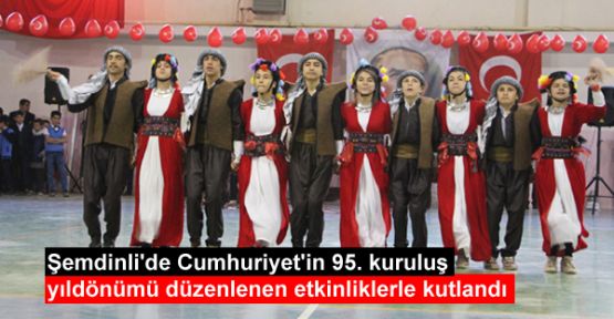 Şemdinli'de Cumhuriyet Bayramı etkinliklerle kutlandı
