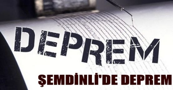 Şemdinli'de 3.9 Şiddetinde Deprem