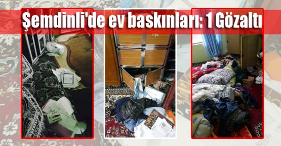 Şemdinli'de ev baskınları: 1 Gözaltı