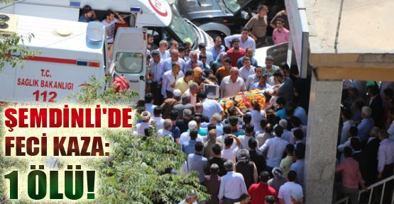 Şemdinli'de feci kaza: 1 Ölü
