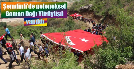 Şemdinli'de geleneksel Goman Dağı Yürüyüşü yapıldı