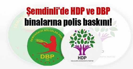 Şemdinli'de HDP ve DBP'ye polis baskını