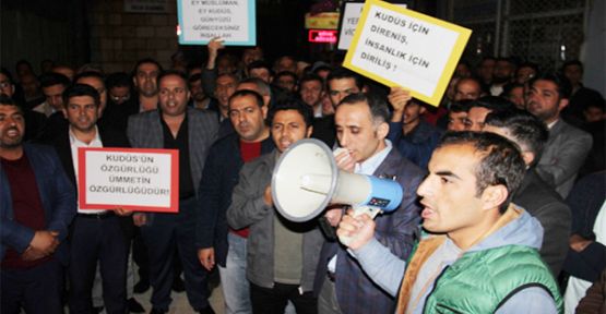 Şemdinli'de İsrail vahşetine kınama