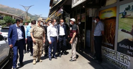 Şemdinli'de Koronavirüs denetimleri yapıldı