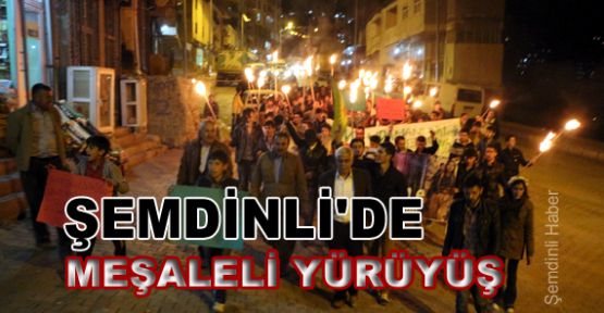 Şemdinli'de meşaleli yürüyüş