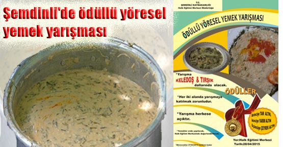 Şemdinli'de ödüllü yöresel yemek yarışması
