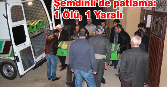 Şemdinli'de patlama:1 Ölü