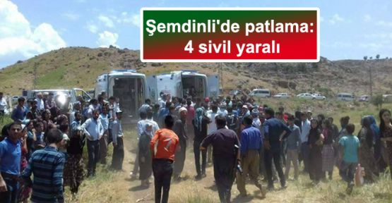 Şemdinli'de patlama: 4 sivil yaralı