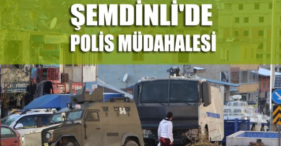 Şemdinli'de polis müdahalesi