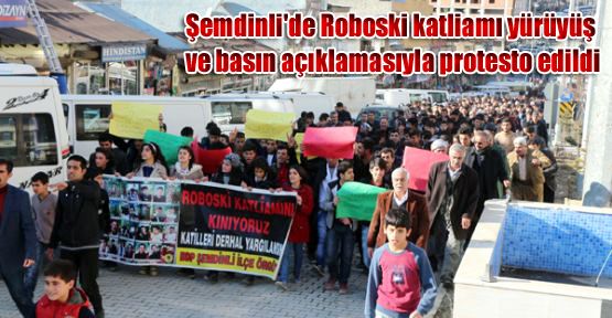 Şemdinli'de Roboski katliamı protesto edildi