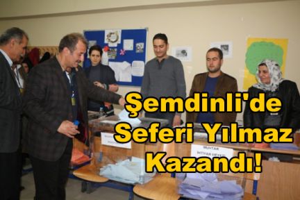 Şemdinli'de Seferi Yılmaz Kazandı