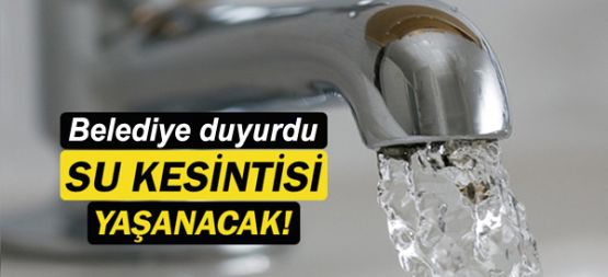 Şemdinli'de su kesintisi yaşanacak!
