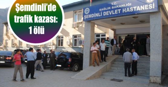 Şemdinli'de trafik kazası: 1 ölü