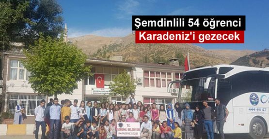 Şemdinlili 54 öğrenci Karadeniz'i gezecek