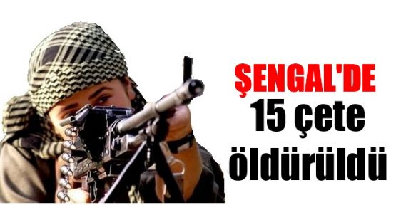 Şengal'de çetelere eylem: 15 çete öldürüldü