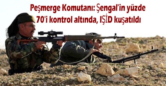 Şengal'in yüzde 70'i kontrol altında, IŞİD kuşatıldı
