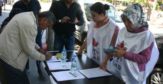 Siirt'te hasta tutsaklar için üç günde 10 bin imza