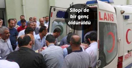 Silopi'de bir genç öldürüldü