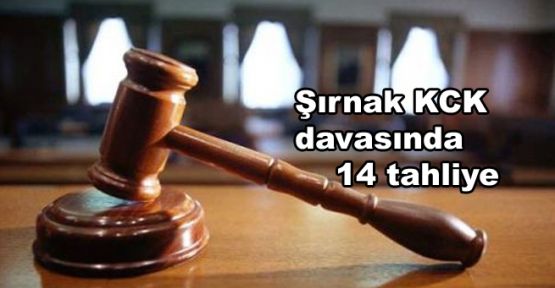 Şırnak KCK davasında 14 tahliye