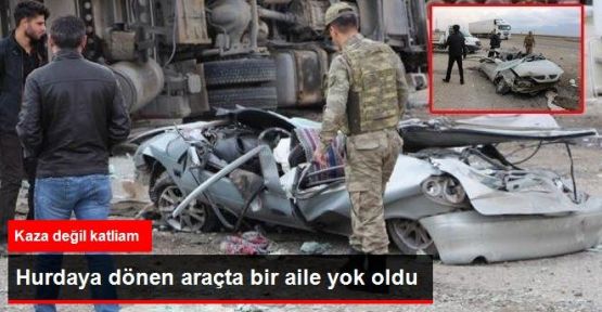 Şırnak, Silopi'de Kaza: 3'ü Çocuk 4 Kişi Ölü, 2 Yaralı